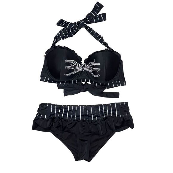 The Nightmare Before Christmas Women’s Medium Jack Skellington Bikini Swimsuit - Picture 2 of 9